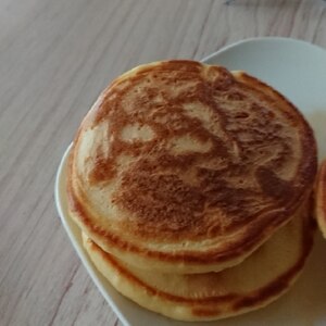 缶詰めシロップでパンケーキ